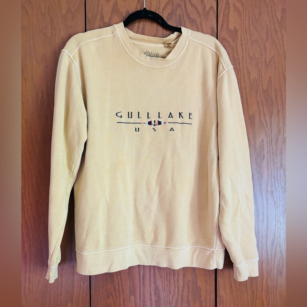 Butter Yellow Gull Lake Crewneck Sweatshirt